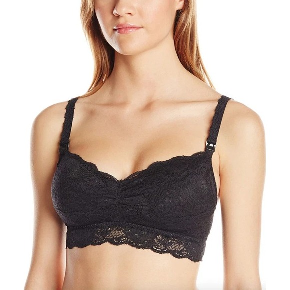 Cosabella Other - Cosabella Never Say Never Mommie Nursing Soft Bra Black Lace Size XL